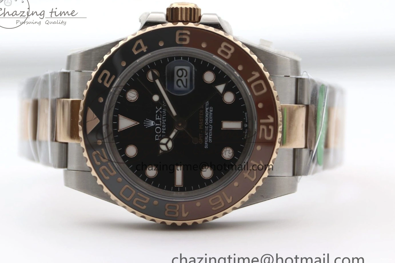 MiroTime 0413 GMT Master II 126711 CHNR 904L SS TW+ 1:1 Best Edition on SS RG Bracelet VR3186 CHS FreshLook 1976